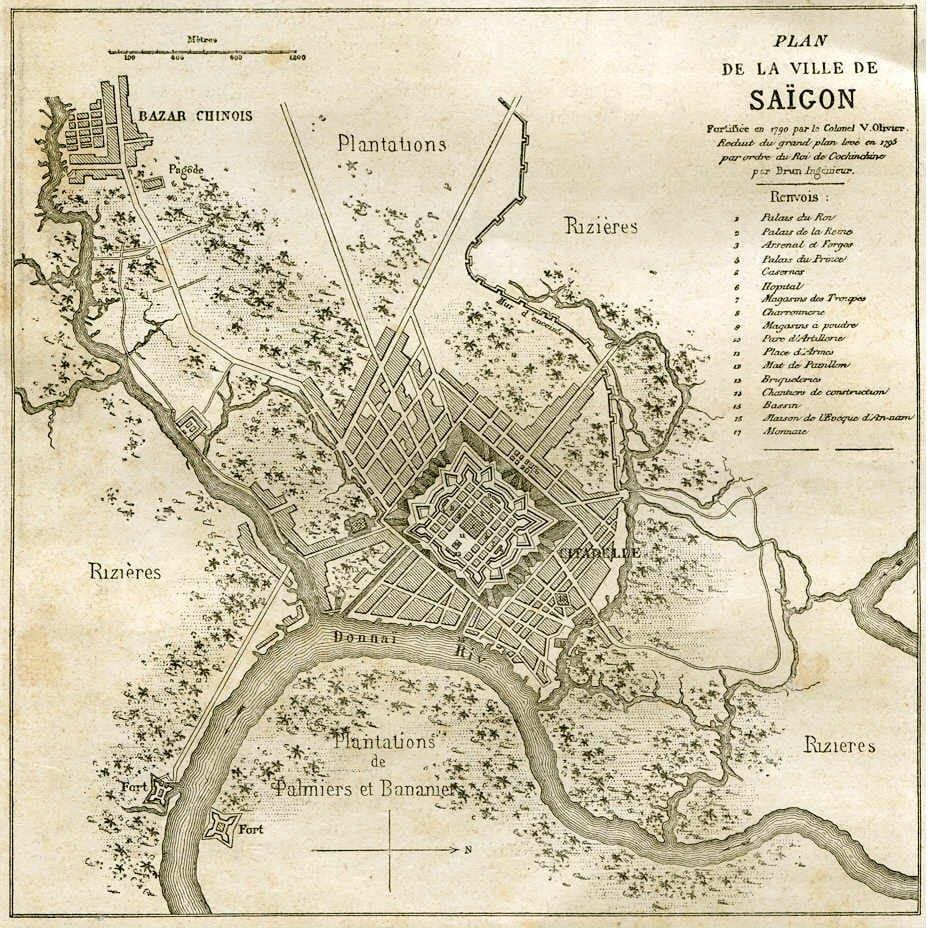 Χάρτης της παλιάς saigon