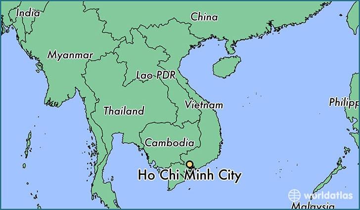 Χάρτης της ho chi minh city κόσμο