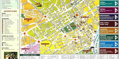 Χάρτης της ho chi minh του βιετνάμ