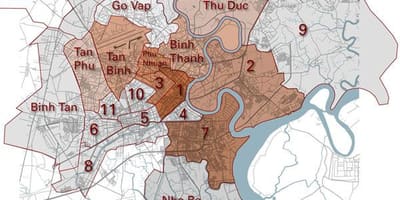 Περιοχή χάρτη saigon