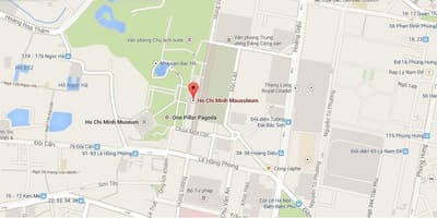 Χάρτης της ho chi minh μαυσωλείο 