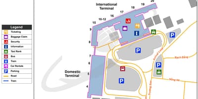 Ho chi minh city airport χάρτης