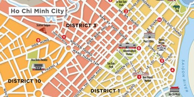Χάρτης της περιοχής 1 saigon