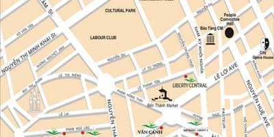 Saigon αξιοθέατα χάρτης